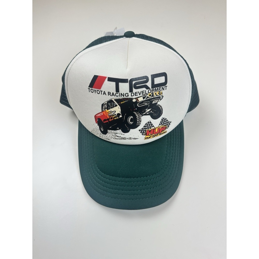 HUF x Toyota Racing Development Off Road Style SnapBack Green Trucker Hat New